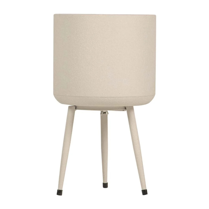 Plantero Metal Beige 23x23x40 Cm