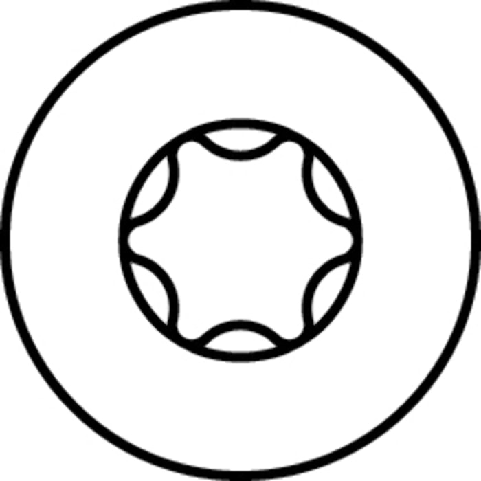 Vis HECO-Topix-Plus Therm - Ø8x280mm - Tête Fraisée à poches de fraisage - Filetage sous tête - T40 - Boite de 50 - 61357