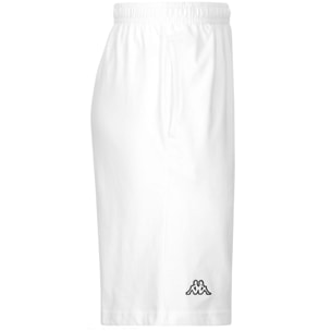 Pantaloni Corti Kappa Uomo Logo Cabog Bianco