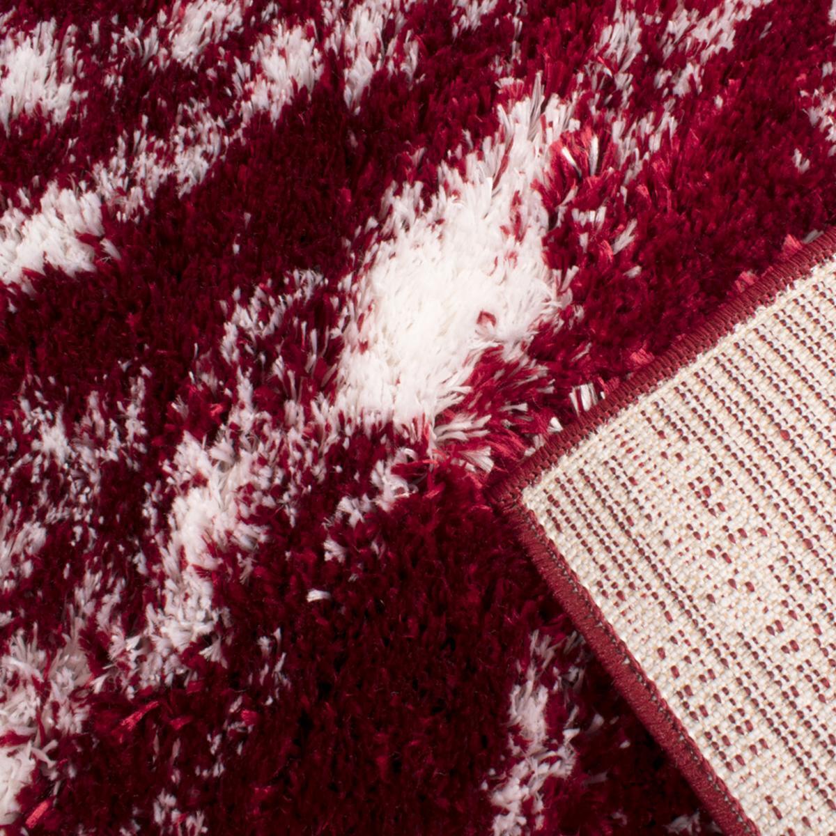 Tapis shaggy tissé motif abstrait KEBE