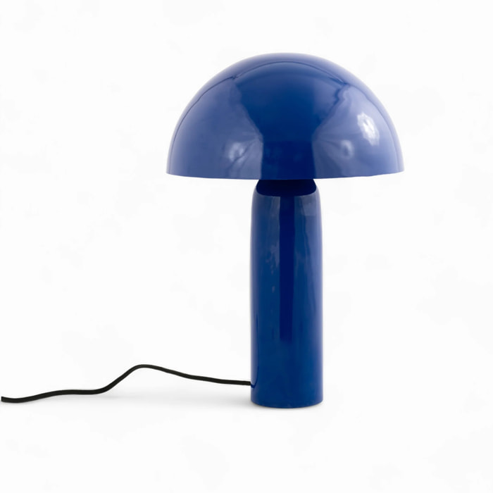 Lampe à poser en métal bleu foncé - Enaïs