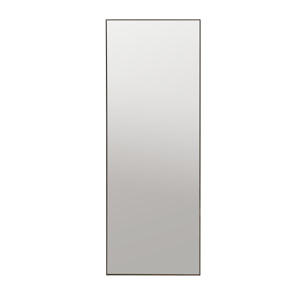 Espejo rectangular de acero inox en tono negro de 58x158x2cm Alto: 157.7 Largo: 57.5 Ancho: 2.2