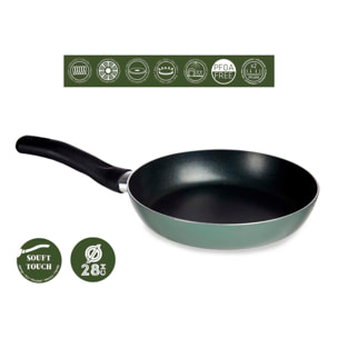 PADELLA IN ALLUMINIO PRESSATO 28CM VERDE