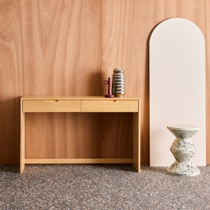 Console décor bois 2 tiroirs 120cm TANIA