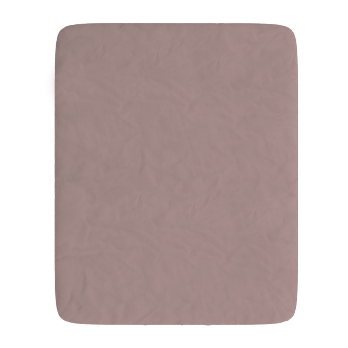 LENZUOLO SOTTO WATERWASHED, con angoli, 100% Microfibra, No Stiro - ROSA ANTICO
