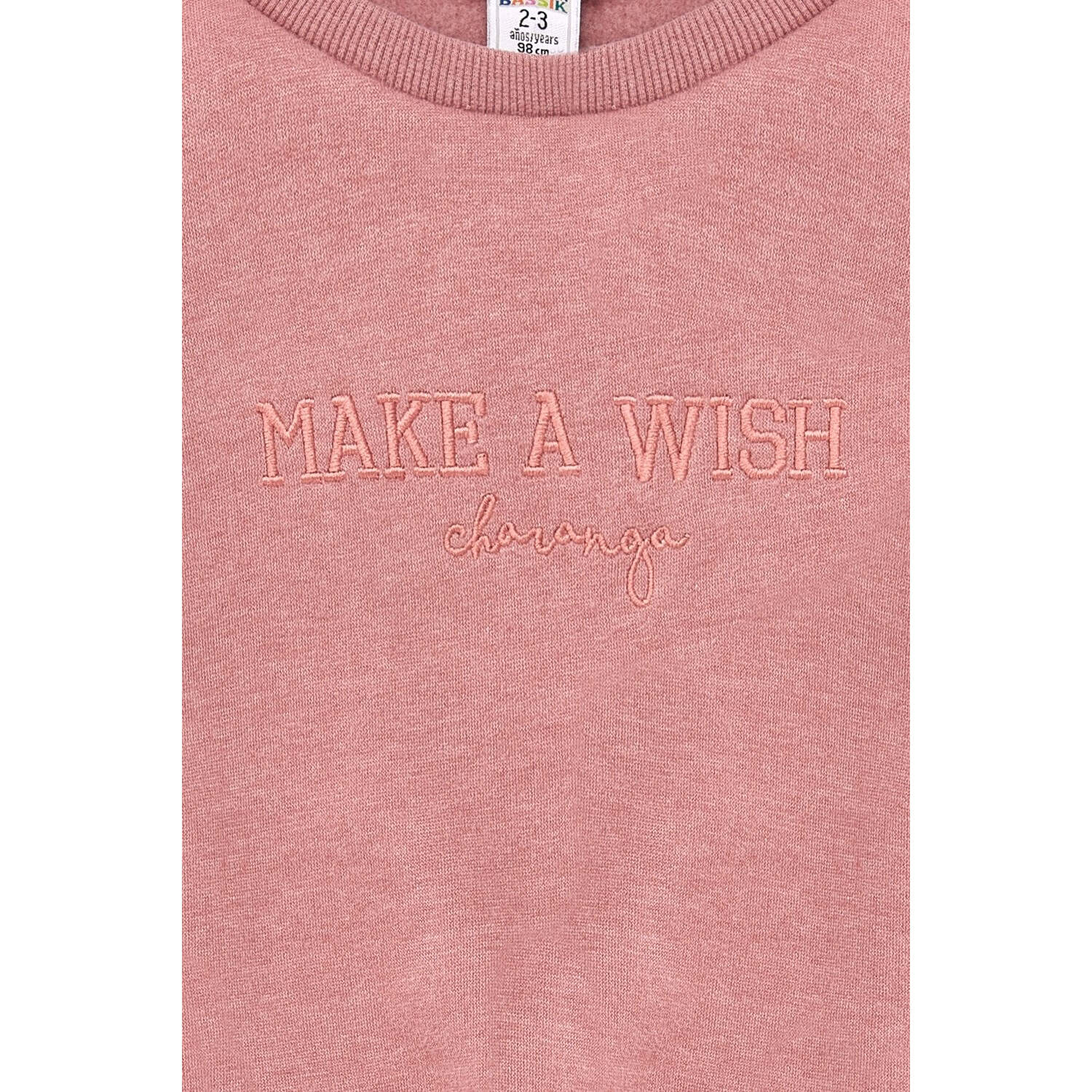 Sudadera de niña rosa Wish