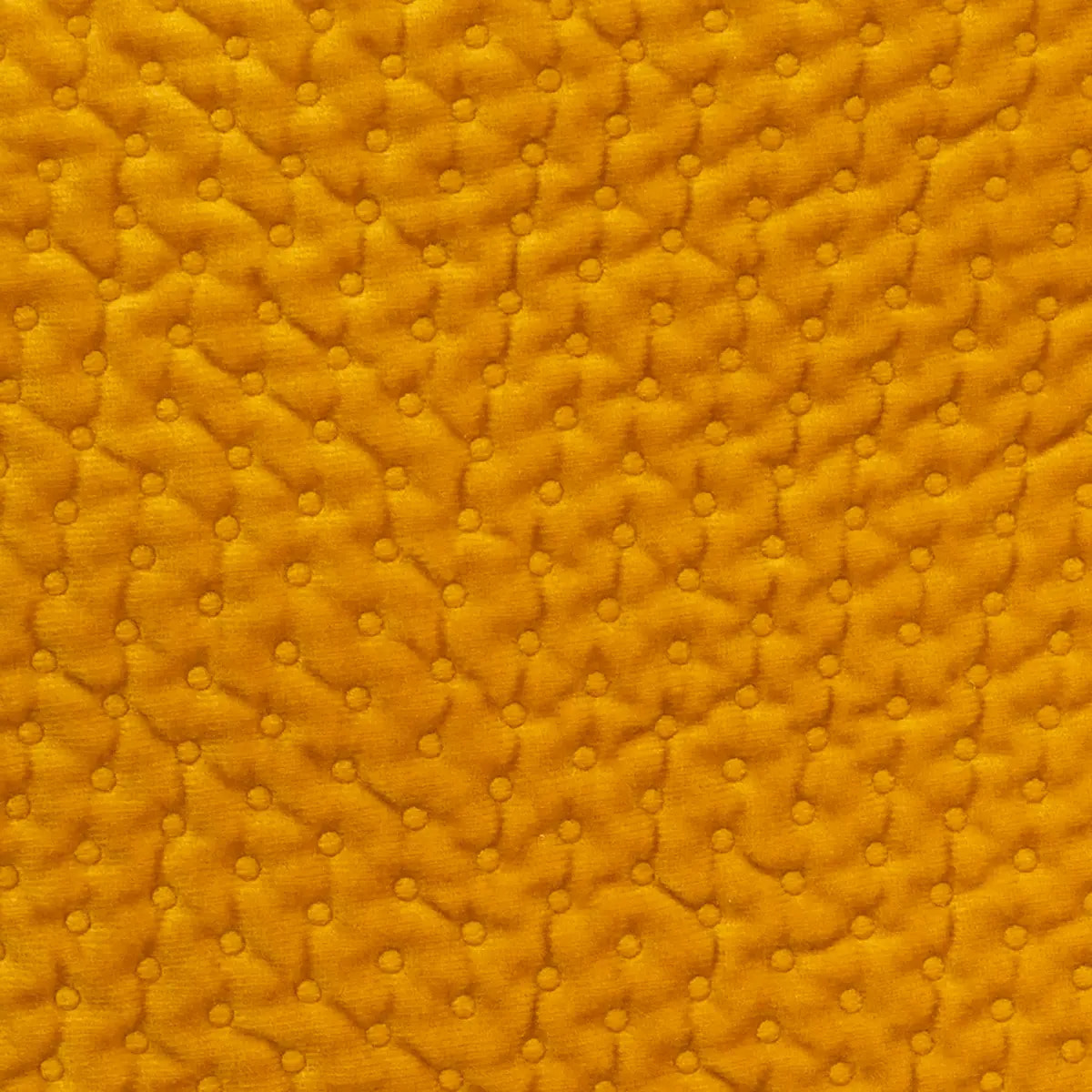 Coussin "Dolce" - velours - jaune ocre - 40x40 cm