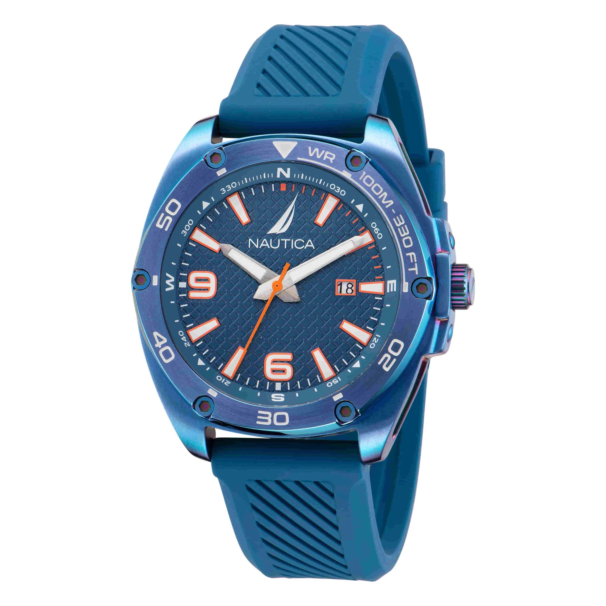 Reloj Nautica NAPTCF201 Hombre Analogico Cuarzo con Correa de Silicona