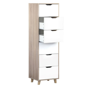 Mobile cassettiera 6 cassetti in legno- Sky