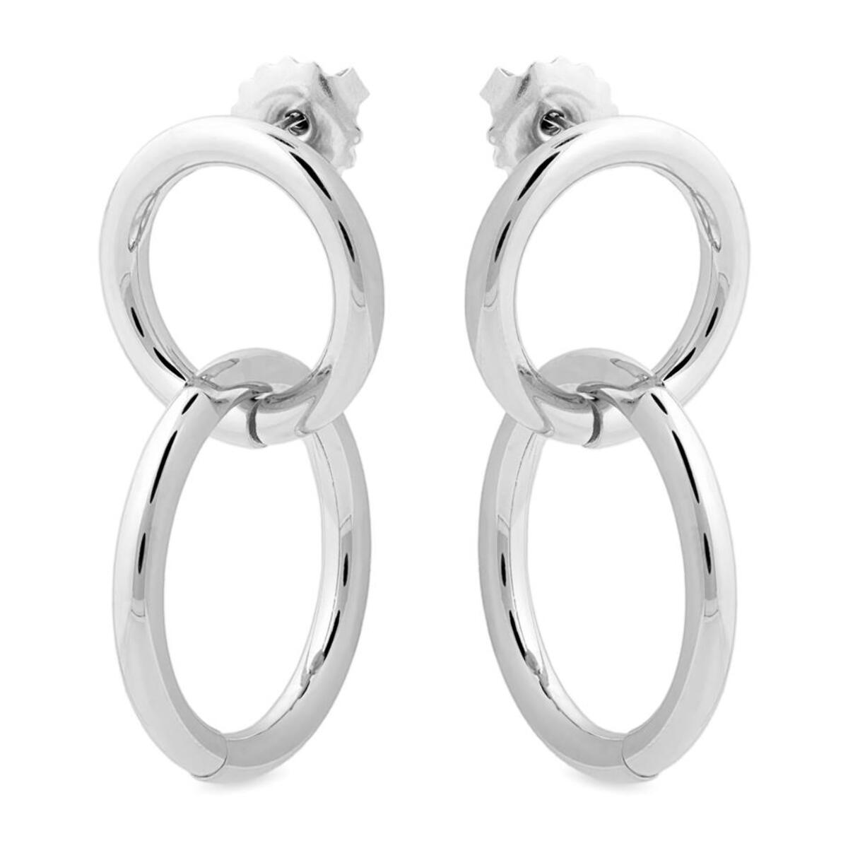 Pendientes Lux by Lux acabados en Rodio