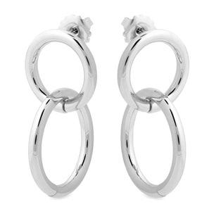 Pendientes Lux by Lux acabados en Rodio