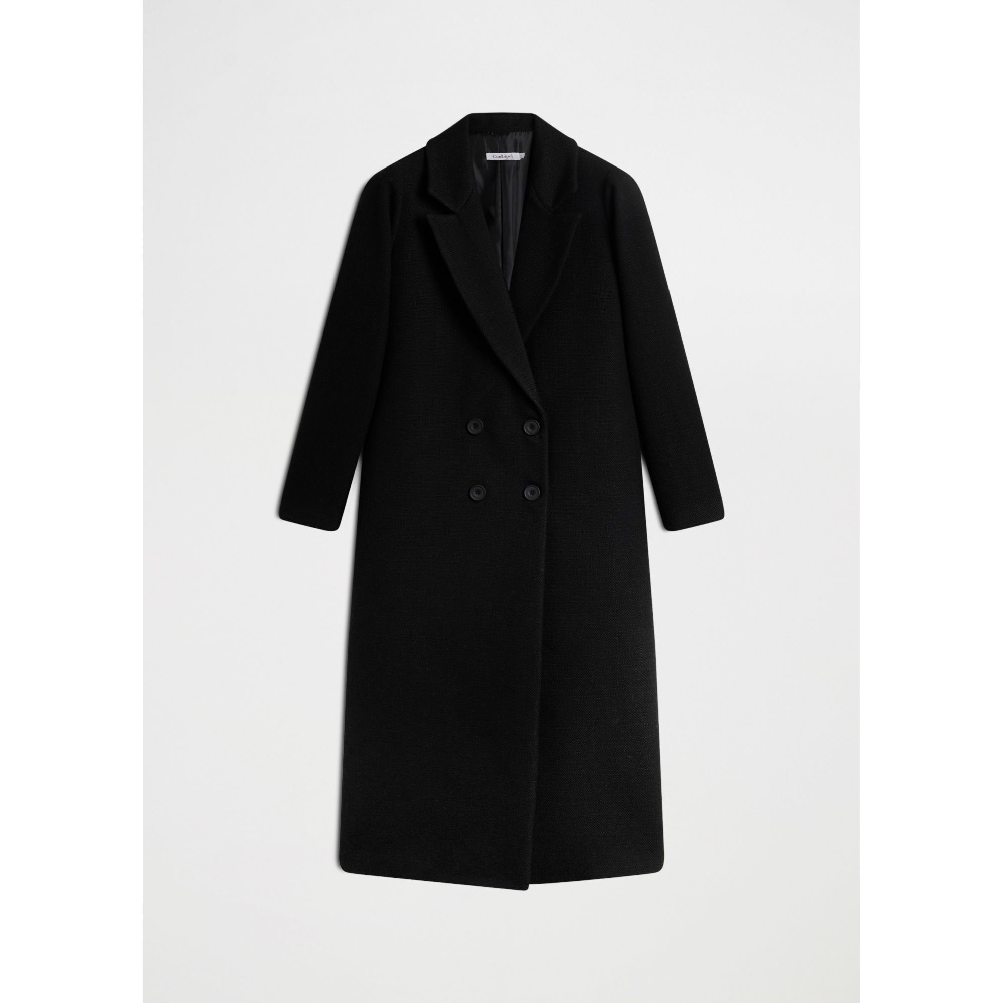 CAPPOTTO NERO CONBIPEL