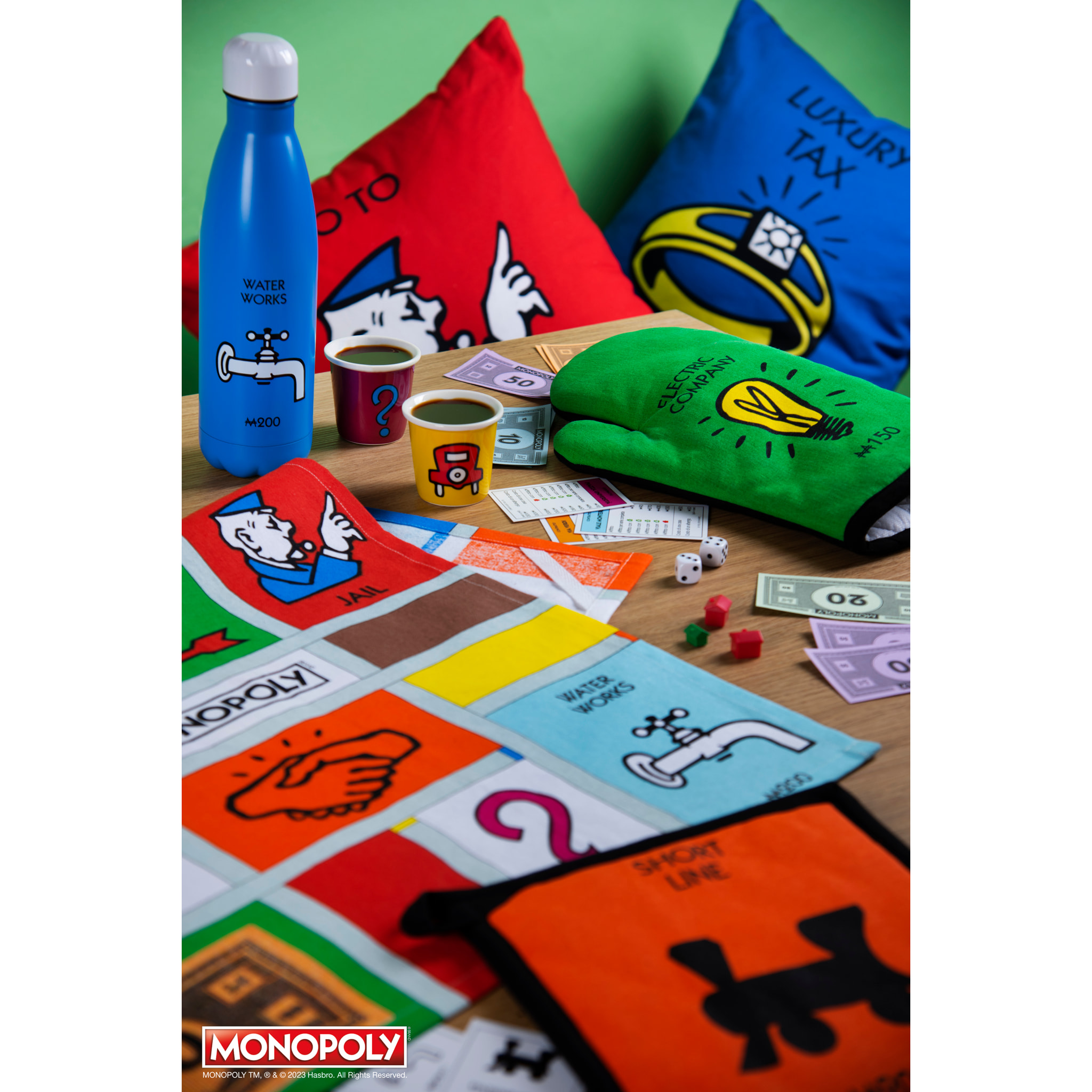 Set 6 Verres à Café Excelsa – Monopoly, New Bone China Multicolore