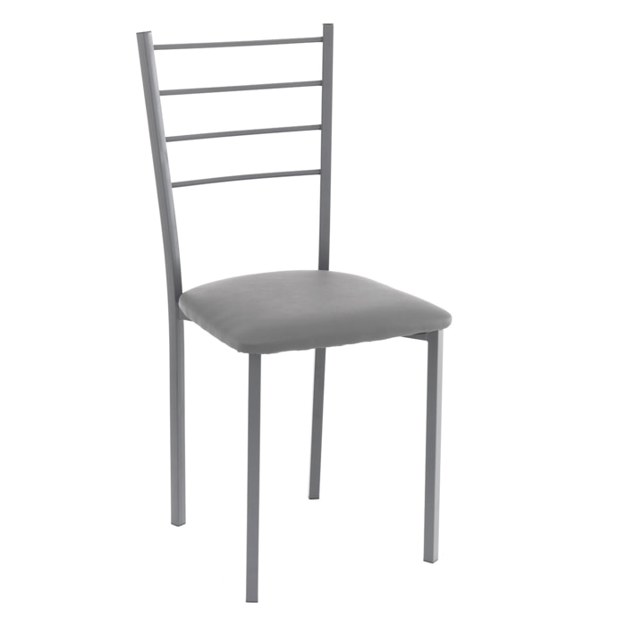 Tomasucci Lot de 4 Chaises JUST GREY Gris