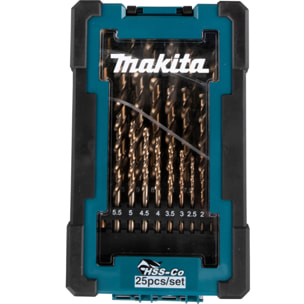 Coffret 25 forets métal HSS-CO - MAKITA - D-67577