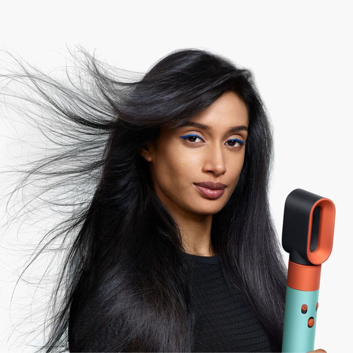Multi-styler asciugacapelli Dyson Airwrap i.d.™ (capelli mossi e ricci) Acquamarina/Tangerine | Nuovo