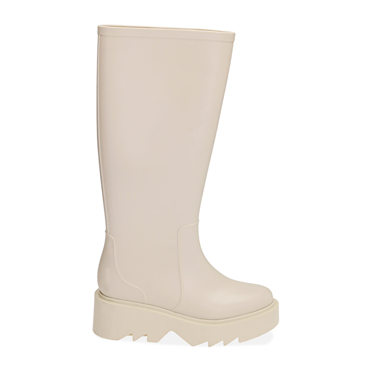 Botas de lluvia de PVC negro crema