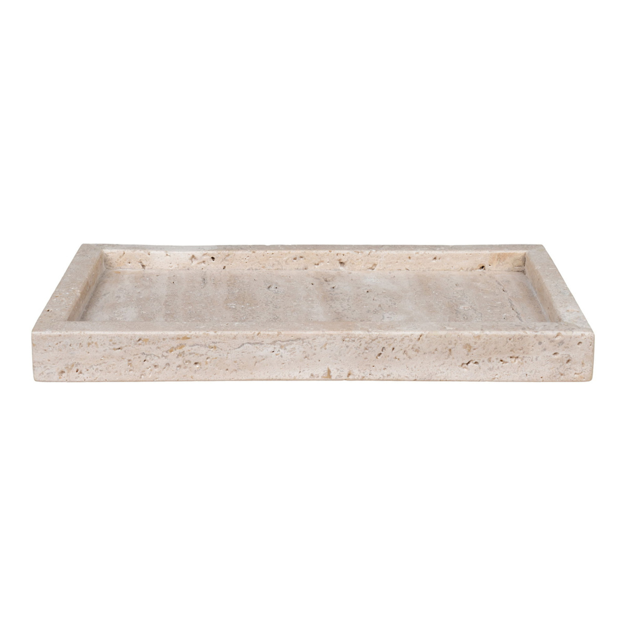 Vassoio in Travertino Naturale — 30,5×15 cm