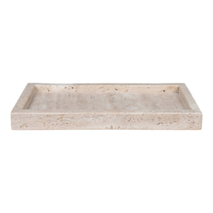 Vassoio in Travertino Naturale — 30,5×15 cm