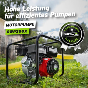 Motobomba para extraer y mover agua GWP300X, 212cc, 5,7cv, 5,5m3/h - 58m3/h - Greencut GWP300X
