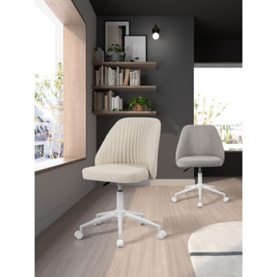 Silla de estudio Estela tela gris moteada 90x57x57 cm
