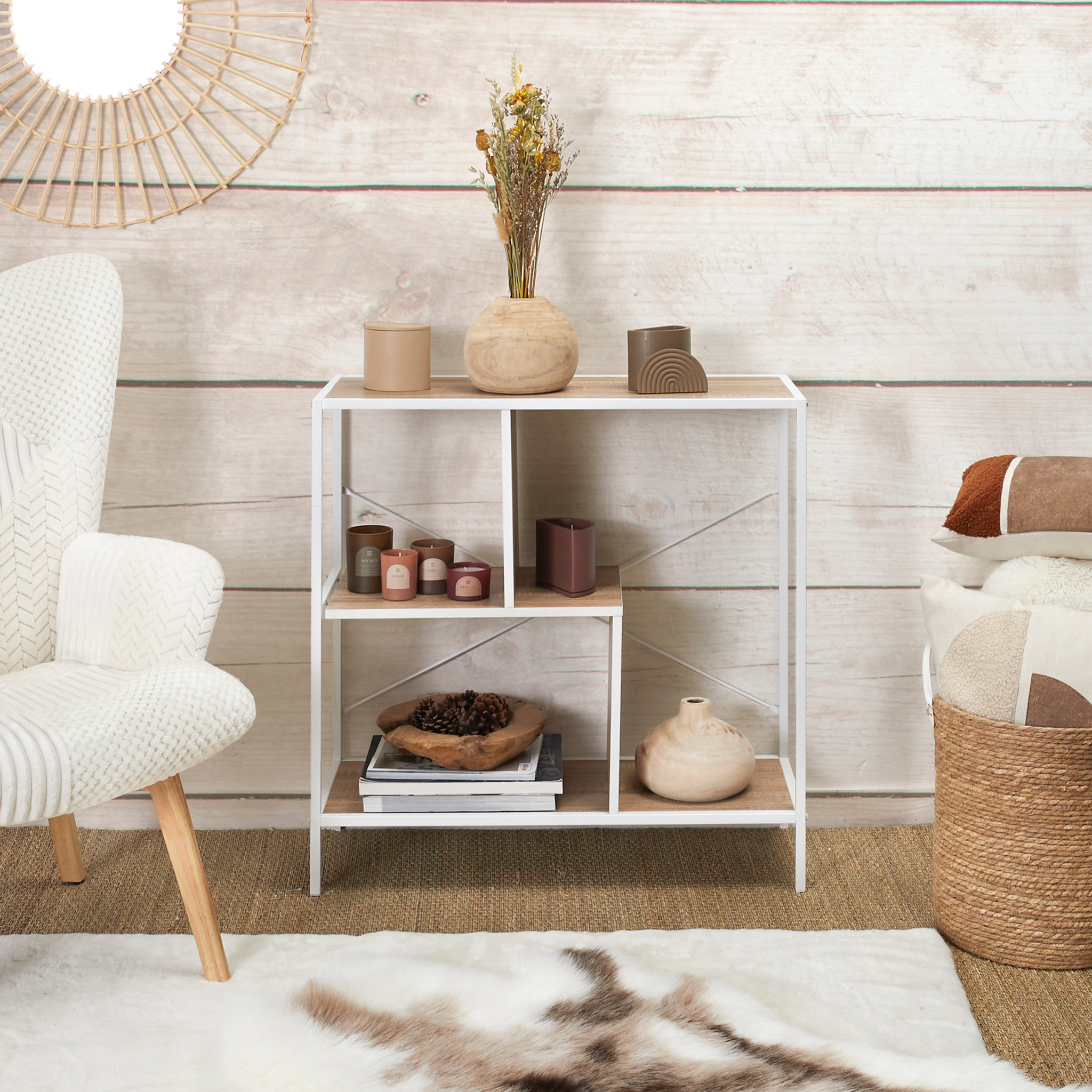 Etagere Edison Blanc 80x30x79.5cm