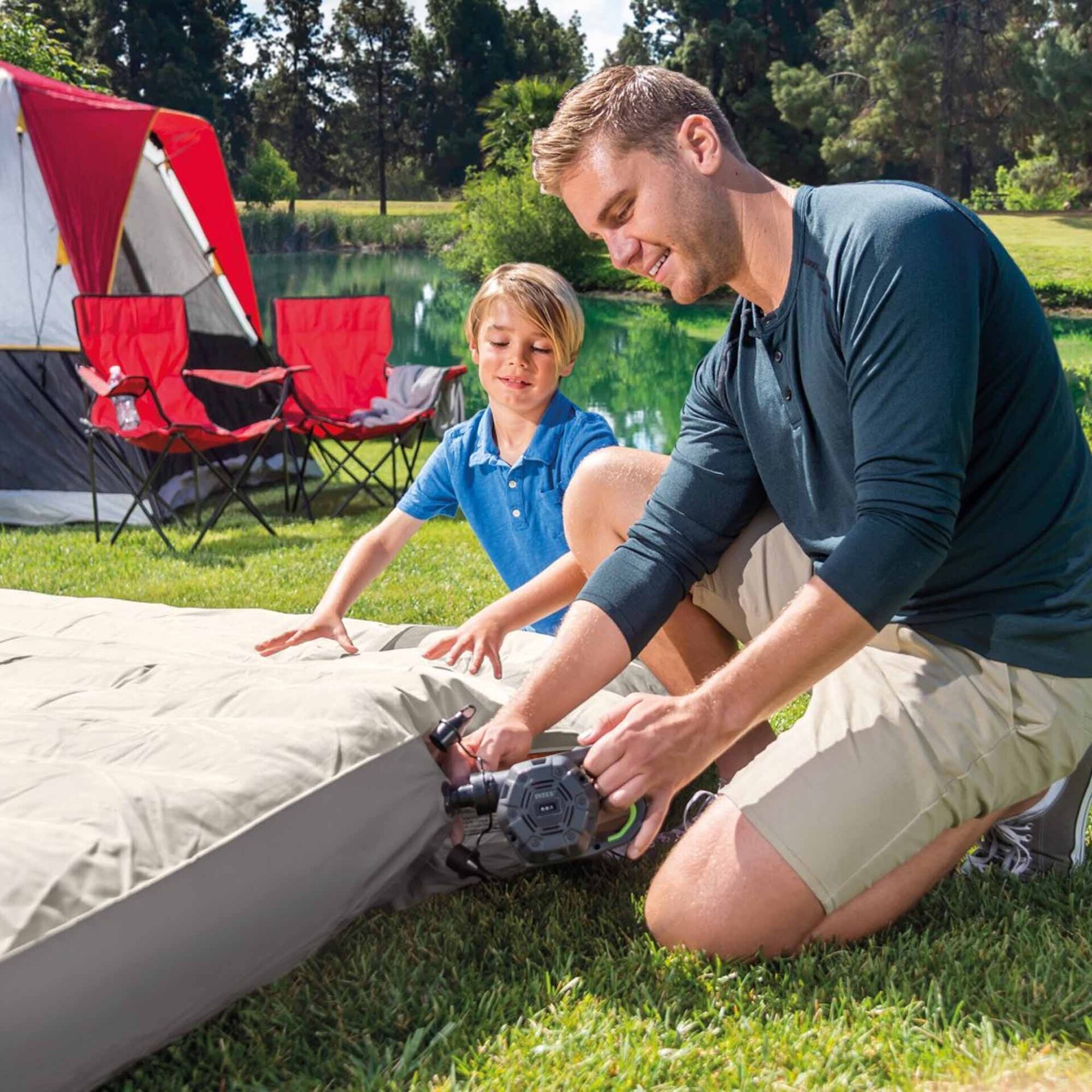 Intex Pompa Elettrica Quick-Fill a batterie ricaricabili