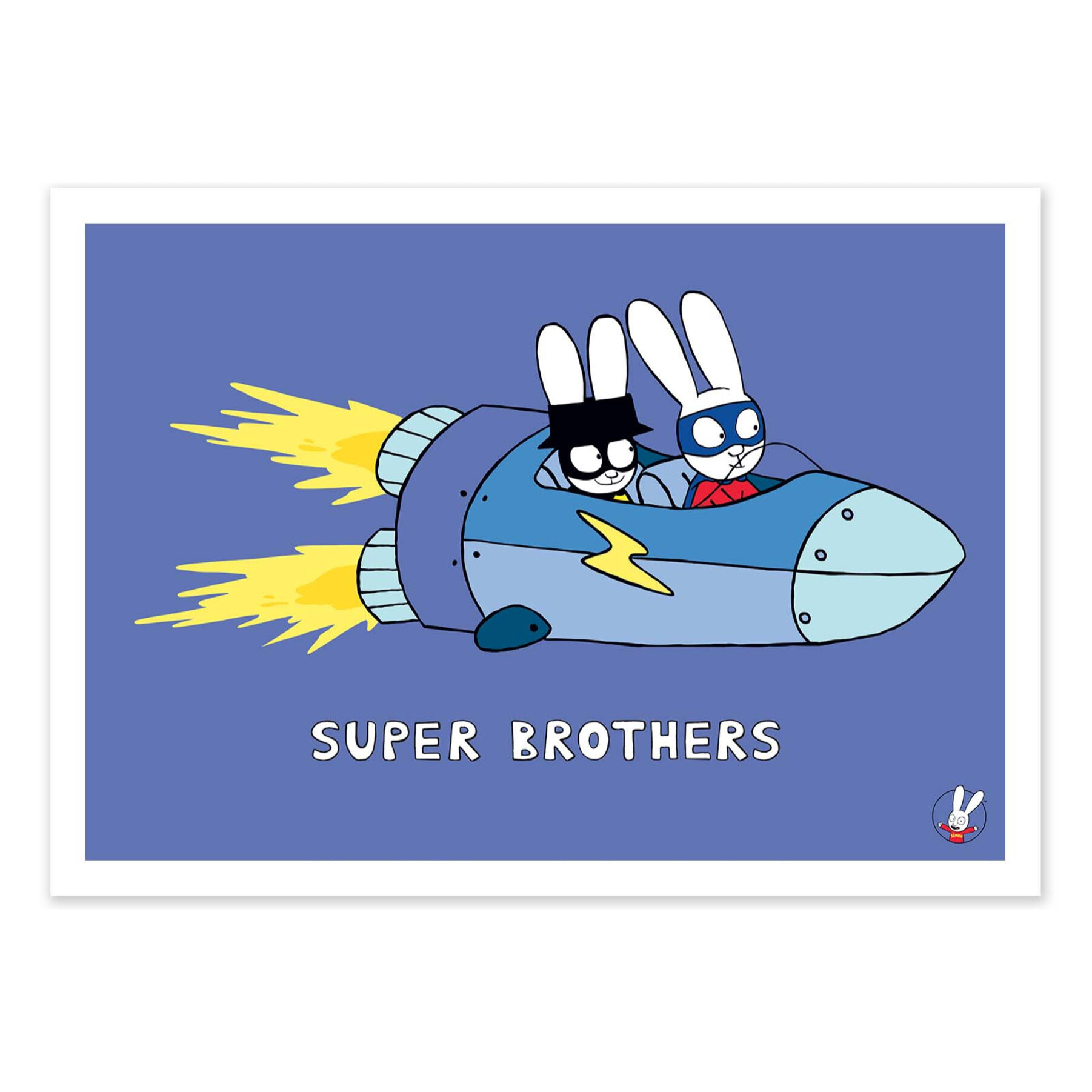 Affiche - Super Brothers Rocket - Simon Super Rabbit