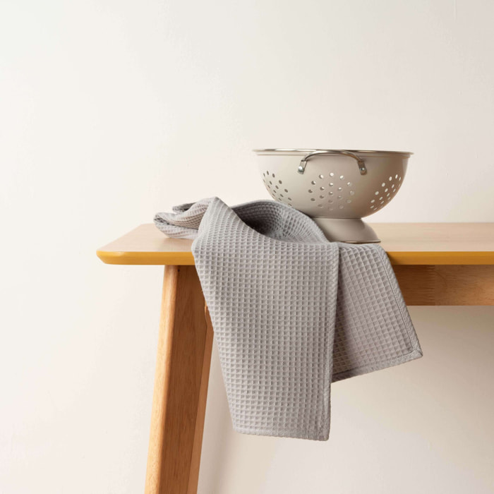 Torchon de cuisine Waffle ultime Gris 45x70 cm