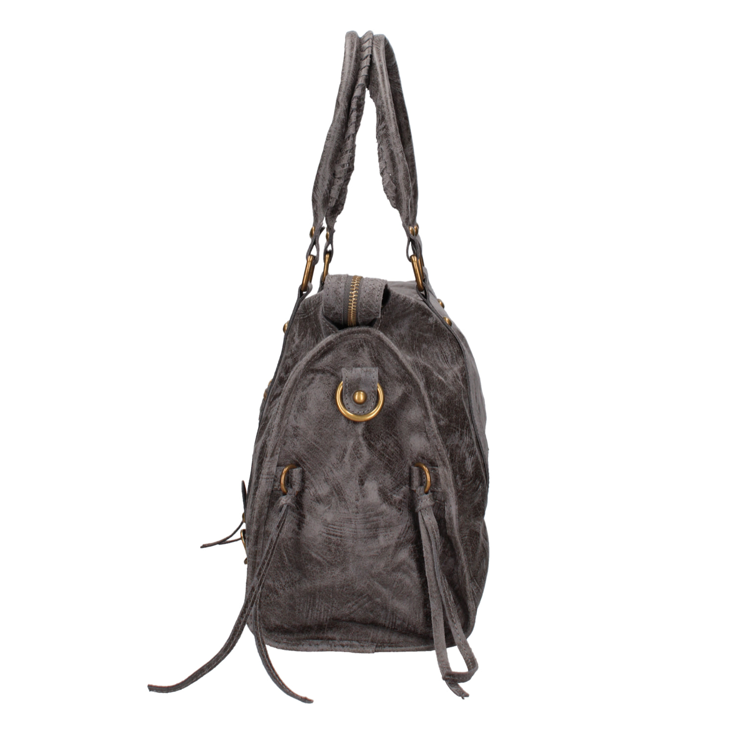 Borsa a spalla da donna - Modello Elara - Vera pelle - 41.0 x 28.0 x 13.0 cm