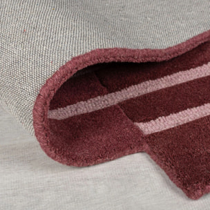 Tapis rouge en laine SPLIT OMBRE Rouge
