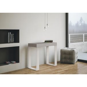 Consolle allungabile 90x40/196 cm Tecno Small Cashmere telaio Bianco