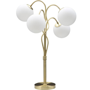 LAMPADA DA TAVOLO GLAMY 4 LIGHT CHARME 1921 BICOLORE