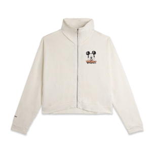 Felpa collo alto e zip comfort fit Mickey Mouse
