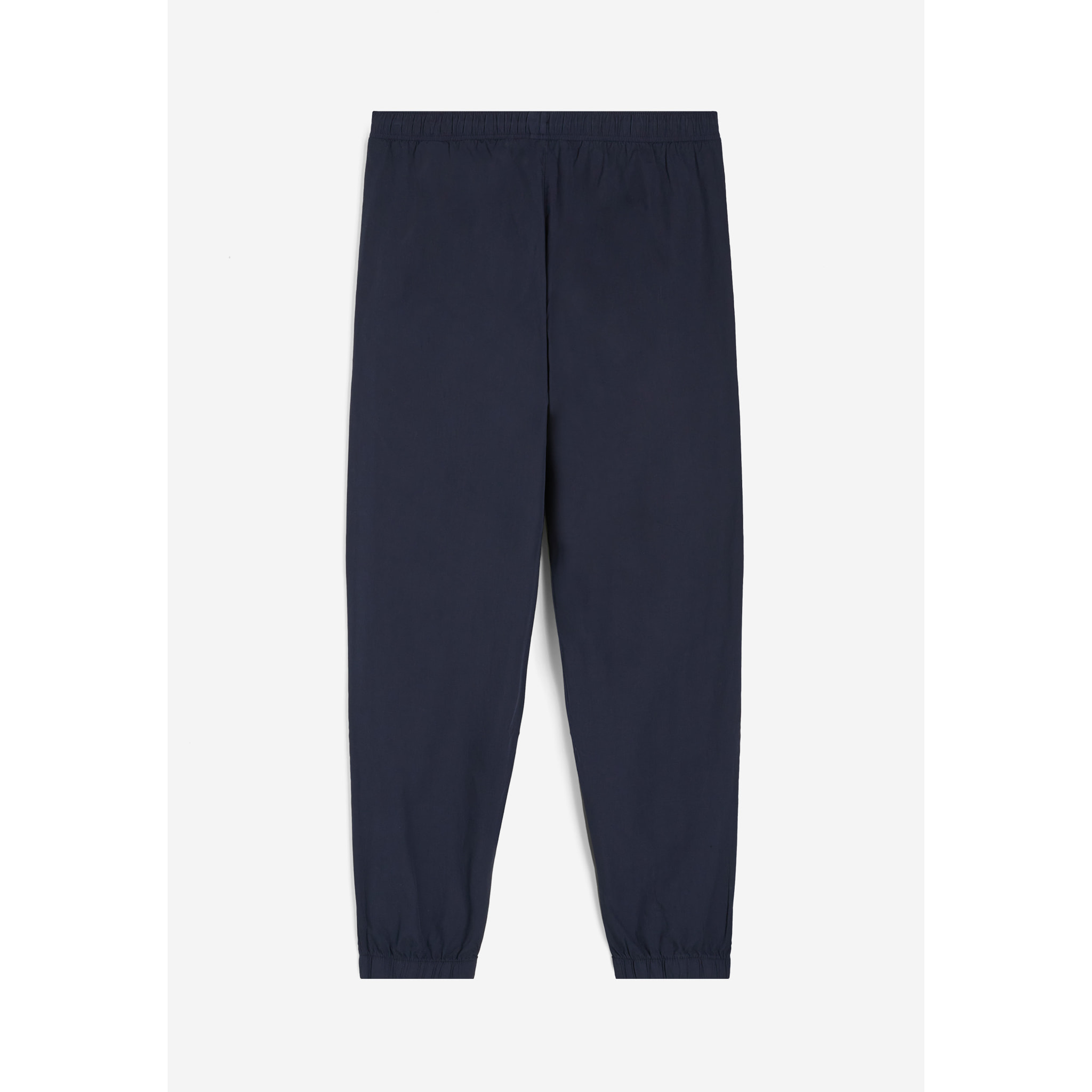 Pantaloni joggers donna in tessuto popeline tinto in capo