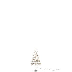 J-Line décoration Arbre - blanc chaud - acier - noir - extra large - LED