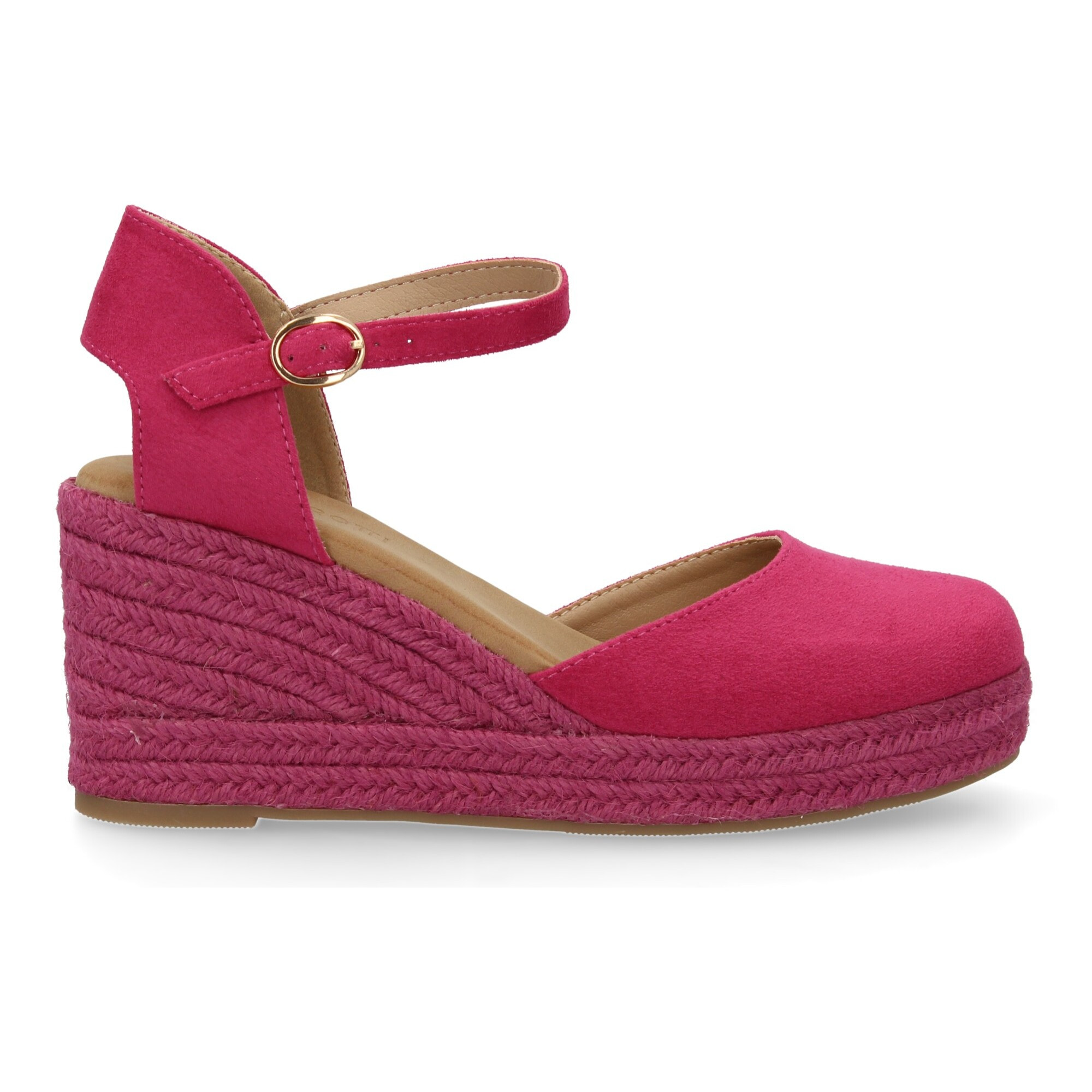 Sandalia de cuña de yute para mujer, comodas y elegantes diseño moderno con el yute en el mismo tono