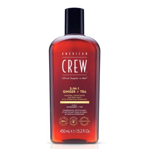 3-en-1 Gingembre Thé - Shampooing 3en1 Revitalisant et Hydratant 450 ml