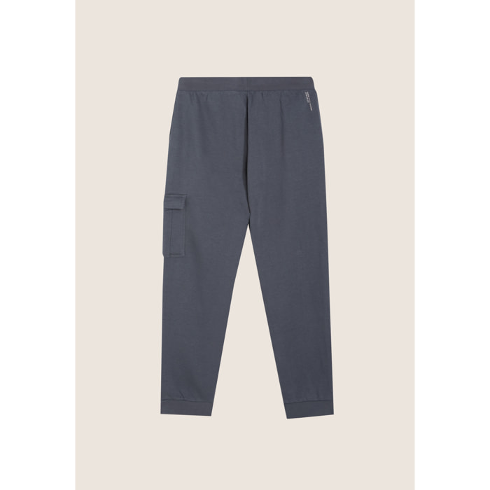 Pantaloni cargo in felpa con tasca applicata