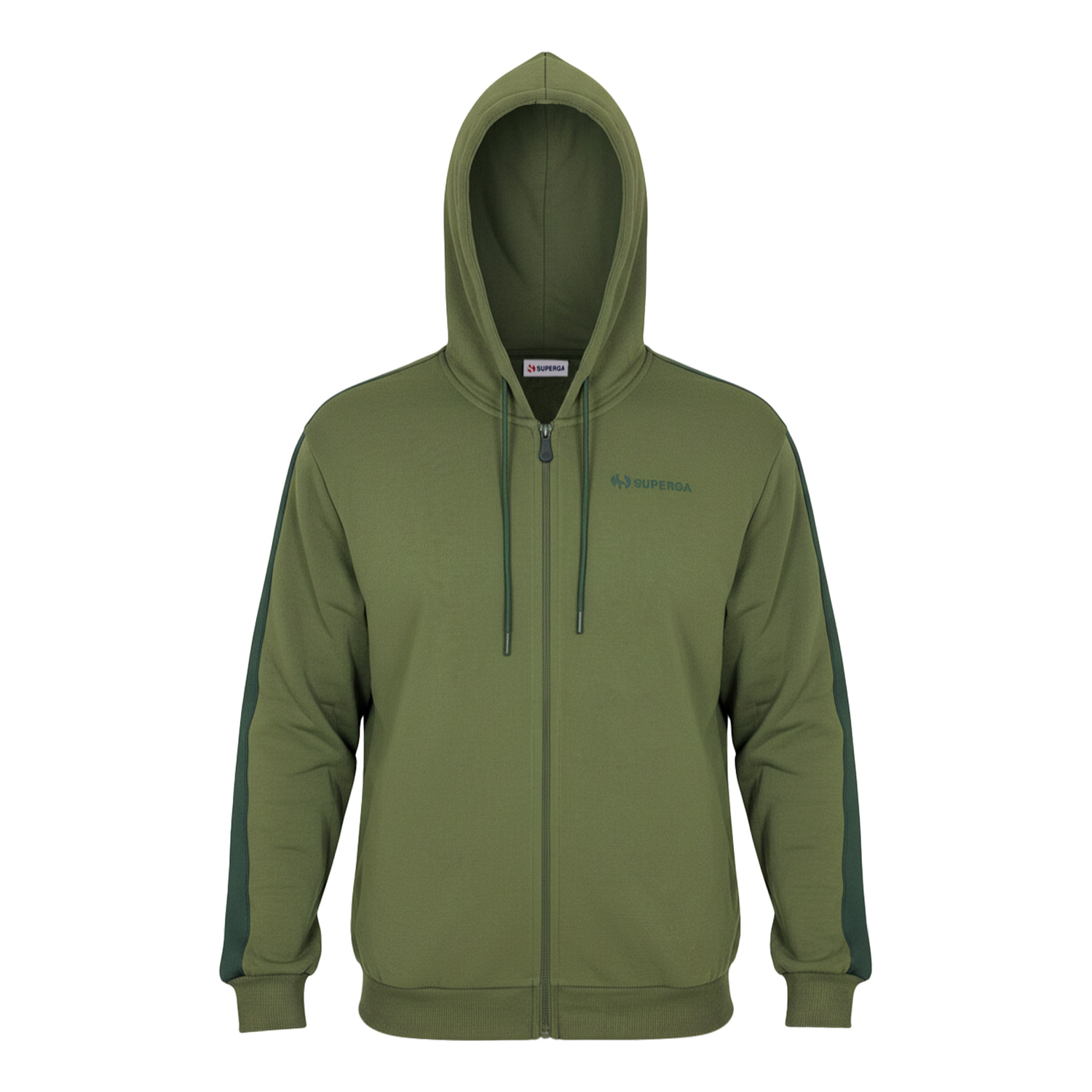 Tuta Uomo SUPERGA Cotone Felpato Full Zip Cappuccio