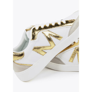 Sneakers bicolori metallizzate