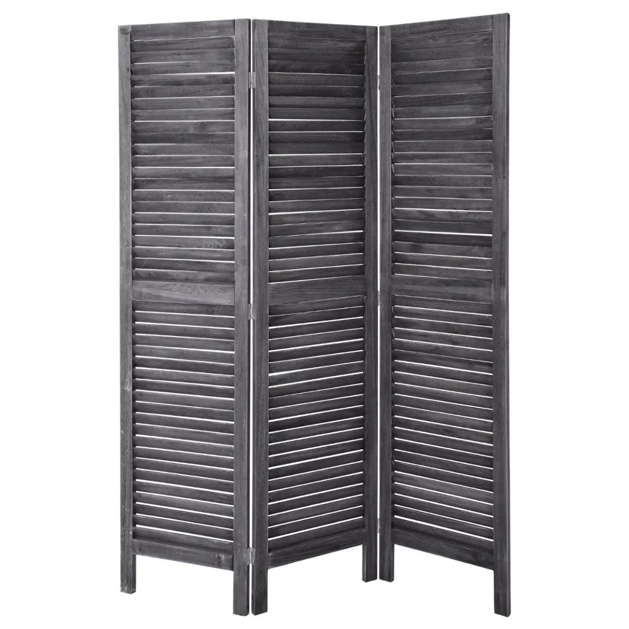 Paravent bois gris H170cm