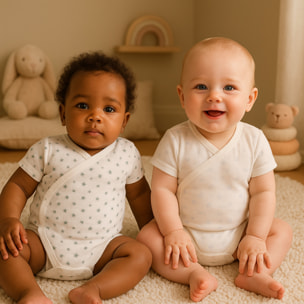 Pack 4 Body Cruzado Manga Corta