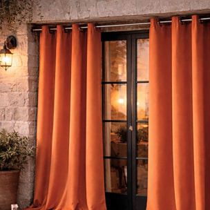 Rideau d'extérieur en tissu déperlant - Orange
