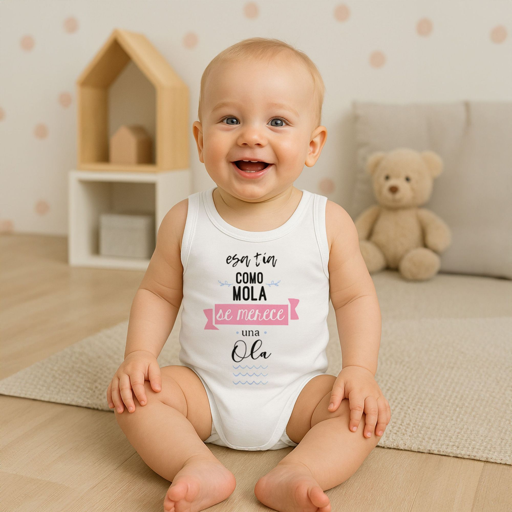 Body bebé tirantes personalizado frases