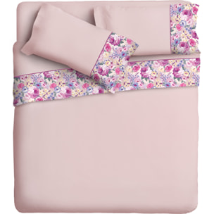 Completo letto Armonie IPERSAN Puro Cotone Dalia Rosa