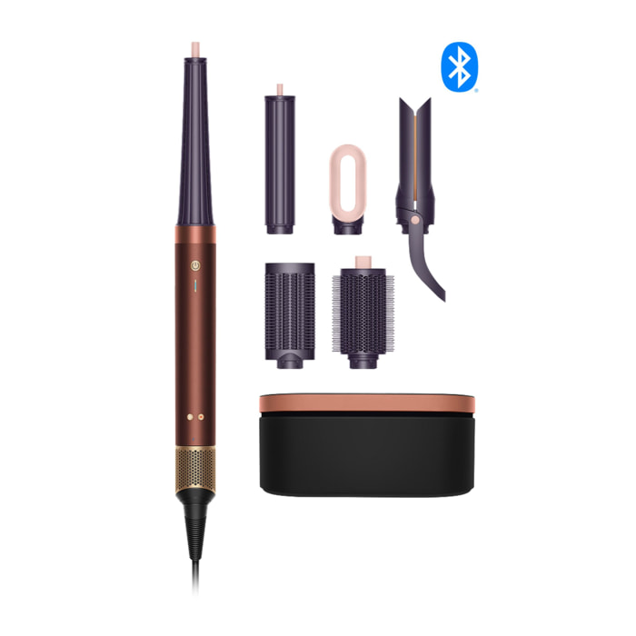 Multi-styler et sèche-cheveux Dyson Airwrap Co-anda2x™ - cheveux raides à ondulés (Prune/Cuivré)