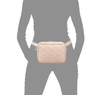 Serafina Riñonera de moda Unisex.Piel auténtica Sauvage Acolchado