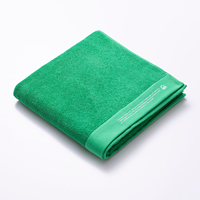 Toalla 70x140 algodón orgánico 450gsm verde benetton