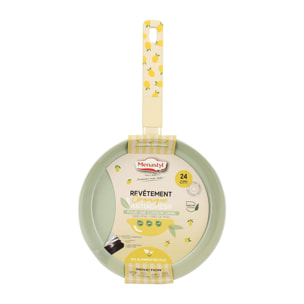 Poêle 24cm en aluminium citron - tous feux CITRON